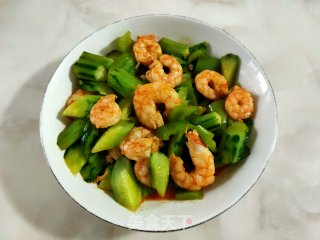 虾仁炒黄瓜的做法步骤：10