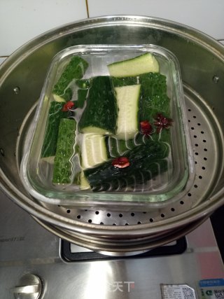 酸黄瓜的做法步骤：4