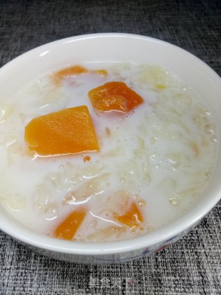 木瓜银耳牛奶的做法步骤：10