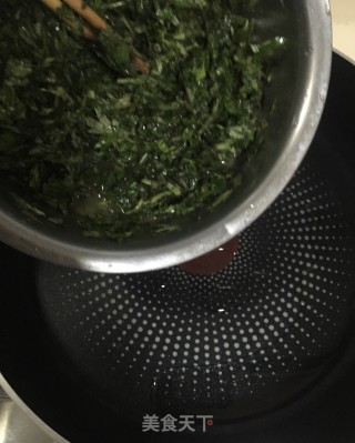 艾叶炒蛋的做法步骤：6