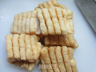 炸蛋烧兰花豆腐干的做法步骤：3