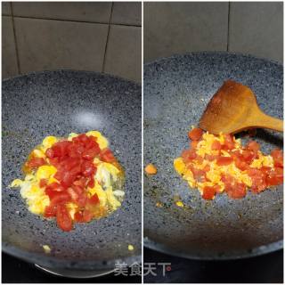 香菜番茄蛋汤的做法步骤：4