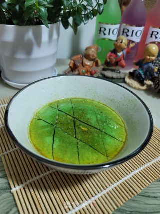 蒸翡翠蛋羹的做法步骤：10