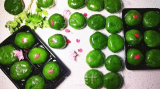 软糯艾草青团的做法步骤：16
