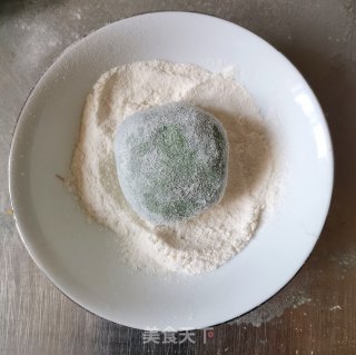 油炸青团（艾草糍粑）的做法步骤：11
