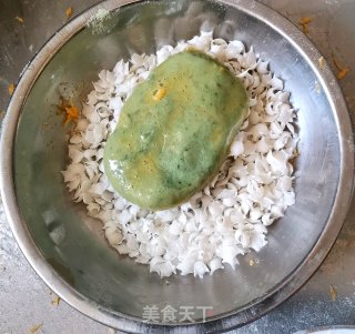 油炸青团（艾草糍粑）的做法步骤：13
