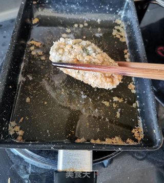 油炸青团（艾草糍粑）的做法步骤：17
