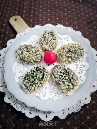 油炸青团（艾草糍粑）的做法步骤：18