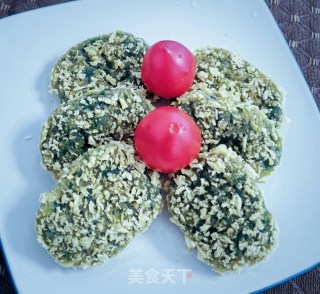 油炸青团（艾草糍粑）的做法步骤：19