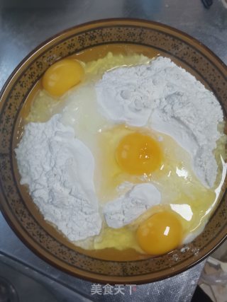 豆腐粉丝馅饼的做法步骤：1
