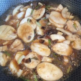 香菇肉末烧杏鲍菇的做法步骤：7