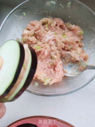 椒盐茄盒的做法步骤：8
