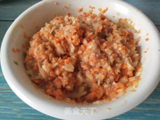 驴肉圆葱胡萝卜包子的做法步骤：5