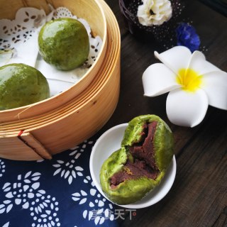 豆沙青团的做法步骤：17