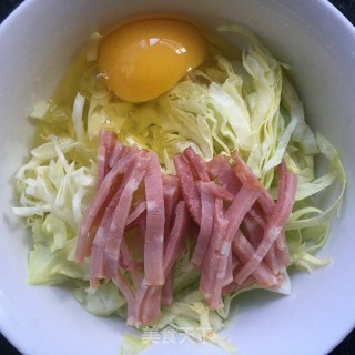 培根包菜鸡蛋饼的做法步骤：4
