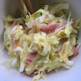 培根包菜鸡蛋饼的做法步骤：5