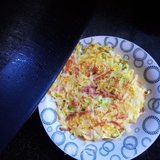 培根包菜鸡蛋饼的做法步骤：8