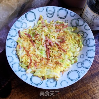培根包菜鸡蛋饼的做法步骤：9
