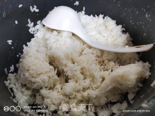 豆角葱香炒饭的做法步骤：2