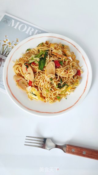 在家做炒面，秒杀路边摊的做法步骤：12