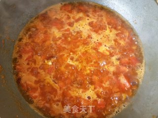 荷兰豆虾仁茄汁荞麦面的做法步骤：6