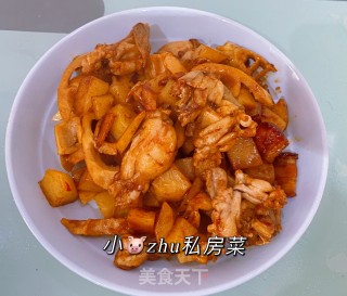 春笋烧牛蛙的做法步骤：8