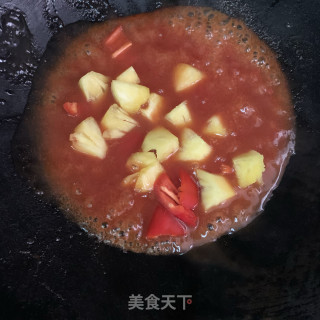 菠萝咕噜肉的做法步骤：10