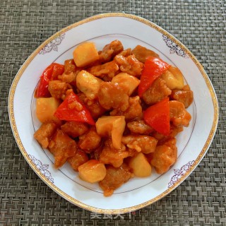 菠萝咕噜肉的做法步骤：13
