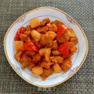菠萝咕噜肉的做法步骤：14