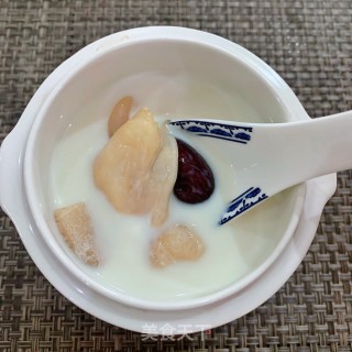 鱼胶炖牛奶的做法步骤：8