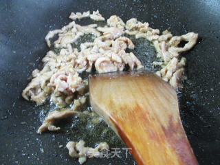 肉丝笋丝炒香锅豆腐的做法步骤：9