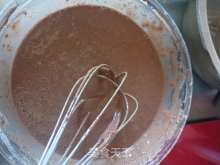 可可巧克力豆华夫饼的做法步骤：3