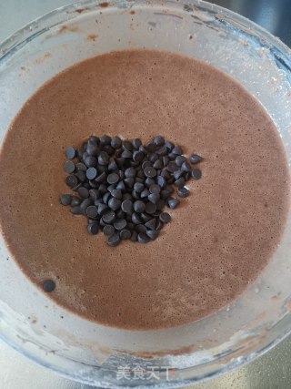 可可巧克力豆华夫饼的做法步骤：8
