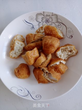 素炒白菜豆腐的做法步骤：3