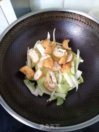 素炒白菜豆腐的做法步骤：7