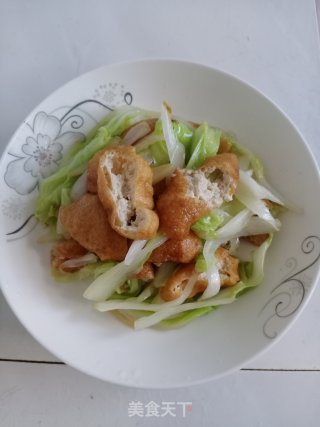 素炒白菜豆腐的做法步骤：9