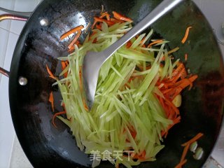 素炒双丝的做法步骤：5