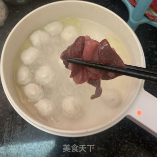 猪杂鸭血汤粉的做法步骤：6