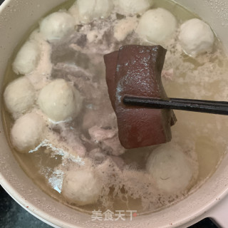 猪杂鸭血汤粉的做法步骤：8