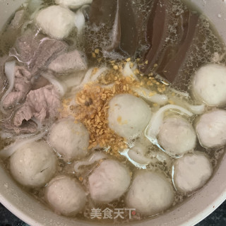 猪杂鸭血汤粉的做法步骤：10
