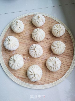 韭菜香干蒸包的做法步骤：11