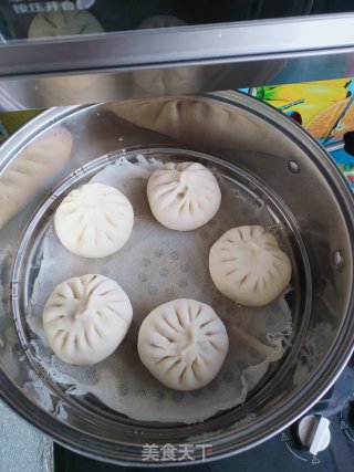 韭菜香干蒸包的做法步骤：12