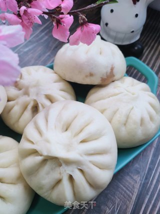 韭菜香干蒸包的做法步骤：15