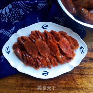 切片腊肠的做法步骤：6