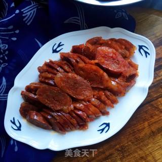 切片腊肠的做法步骤：7