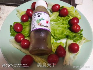 油炸鸡肉圣女果沙拉的做法步骤：5