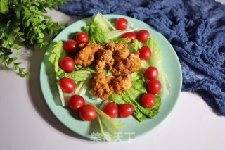 油炸鸡肉圣女果沙拉的做法步骤：6