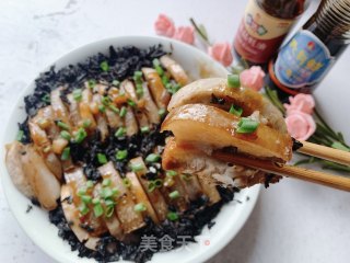 梅干菜芋头扣肉的做法步骤：23