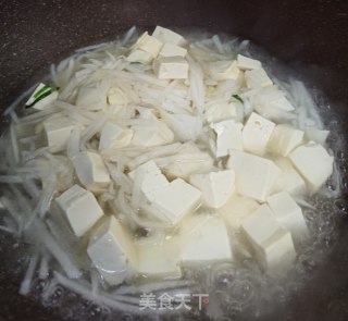 萝卜烩豆腐的做法步骤：4