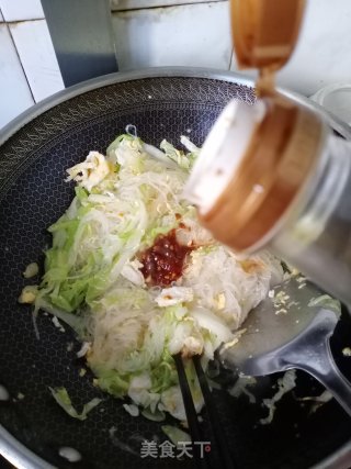 白菜炒粉丝的做法步骤：8